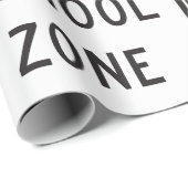 End School Zone Traffic Sign Cadeaupapier (Rol Hoek)