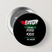 END SIEGE RONDE BUTTON 7,6 CM (Voorkant /achterkant)