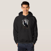 Endangered birds: waldrapp or nortern bald ibis hoodie (Voorkant volledig)