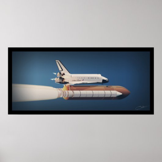 Endevour Spaceshuttle Poster (Voorkant)