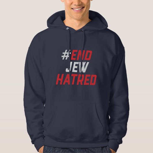 #EndJewHatred Sweat - shirt à capuche de rallye cl (Devant)