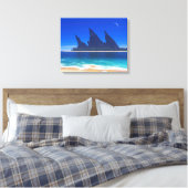 Endless Blue (2025) Canvas Afdruk (Insitu (Slaapkamer))