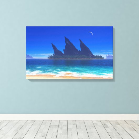 Endless Blue (2025) Canvas Afdruk (Insitu (Houten vloer))