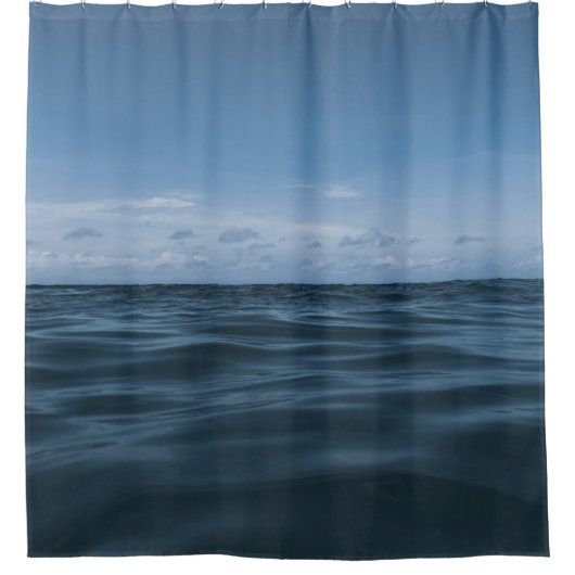 Endless Blue Ocean Waves 1 Douchegordijn (Voorkant)
