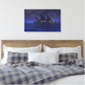 Endless Blue (Starlight) Canvas Afdruk (Insitu (Slaapkamer))