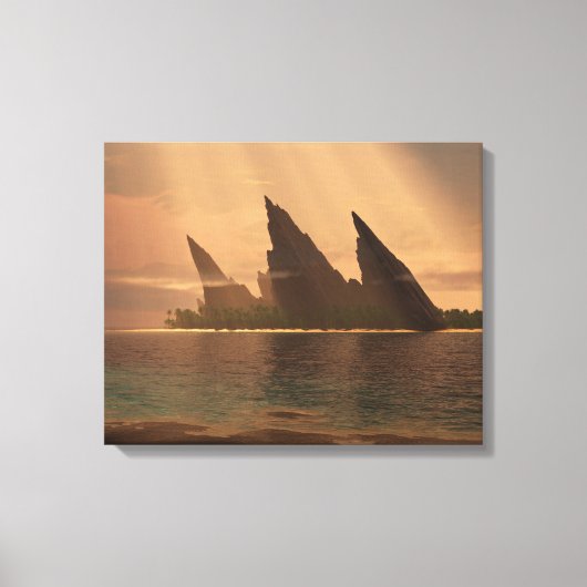 Endless Blue (Sunbeam) Canvas Afdruk (Voorkant)