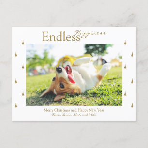 Endless Happiness Christmas Fête Carte postale