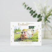 Endless Happiness Christmas Fête Carte postale (Debout devant)