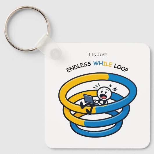 Endless Loop Aware Python Developer | Keychain (Voorkant)