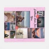 Endless Love Fotocollage Fleece Deken (Voorkant (Horizontaal))