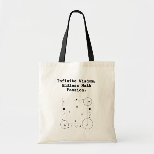 Endless Math Passion | Infinite Wisdom Educator Tote Bag (Voorkant)