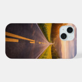 Endless Road Through Desert Landscape Phone Case iPhone 15 Hoesje (Achterkant horizontaal)