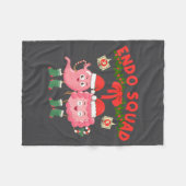 Endo Squad Nurse Stomach Santa Hat Endoscopy Tech Fleece Deken (Voorkant (Horizontaal))