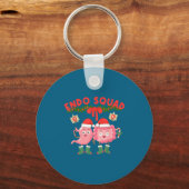 Endo Squad Nurse Stomach Santa Hat Endoscopy Tech  Sleutelhanger (Voorkant)