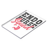 Endo Zurse Squad Funny Nursing Student Gift Notitieboek (Linkerzijde)