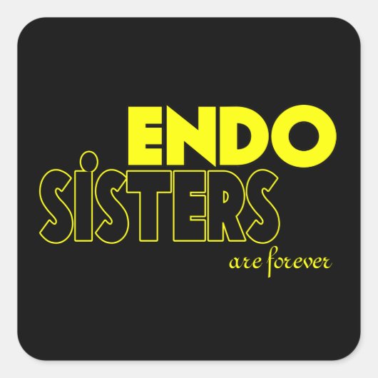 ENDO ZUSTER ENDOMETRIOSE STICKER (Voorkant)