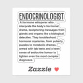 Endocrinoloog Sticker (Vel)