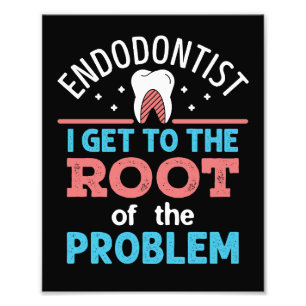 Endodontist Grappige Root van het probleem Endodon Foto Afdruk