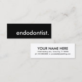 endodontist. mini visitekaartje (Voorkant / Achterkant)