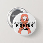 Endometriale baarmoederhalskanker Witte Button (Voorkant /achterkant)