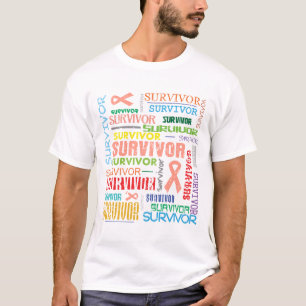 Endometriale kanker Survivor Collage.png T-shirt