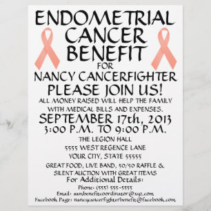 Endometrieke Cancer Ribbon Benefit Flyer