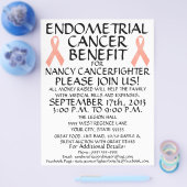 Endometrieke Cancer Ribbon Benefit Flyer (Enkel)