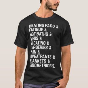 Endometriose Bewustmaking Gift Heft Pads Ade T-shirt