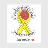 ENDOMETRIOSE BEWUSTZIJN Cut Vinyl Sticker (Vel)