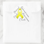 Endometriose Bewustzijn Maand Rond Licht Sticker (Tas)