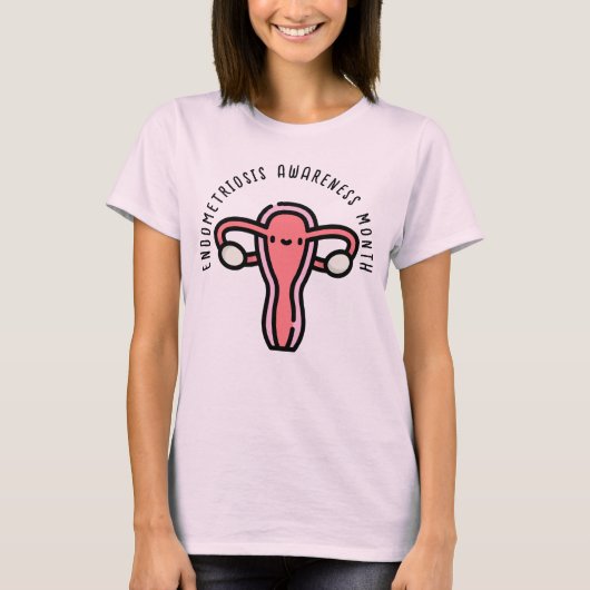 Endometriose bewustzijnsmaand t-shirt (Voorkant)