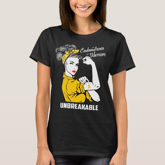 Endometriose Warrior niet breekbaar T-shirt (Voorkant)
