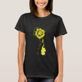 Endometriosis Awareness Faith Hope Fight Sunf T-shirt (Voorkant)