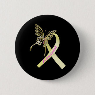 Endometriosis Ribbon Ronde Button 5,7 Cm