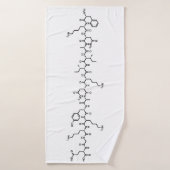 endorfine-chemische formule symbool wetenschap badhanddoek (Badhanddoek)