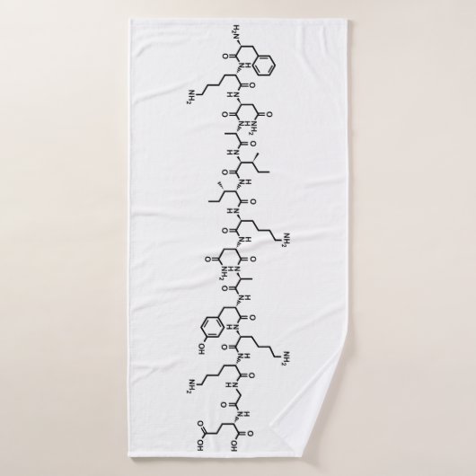 endorfine-chemische formule symbool wetenschap badhanddoek (Badhanddoek)