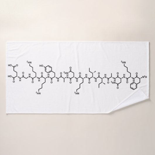 endorfine-chemische formule symbool wetenschap badhanddoek (Badhanddoek)