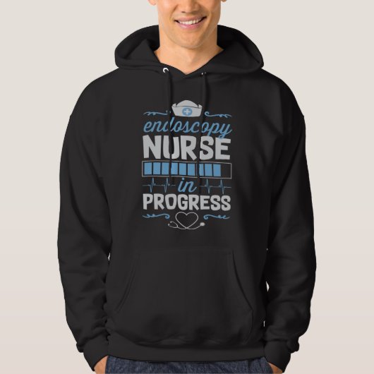 Endos Nurse In Progress Nursing School Student Col Hoodie (Voorkant)