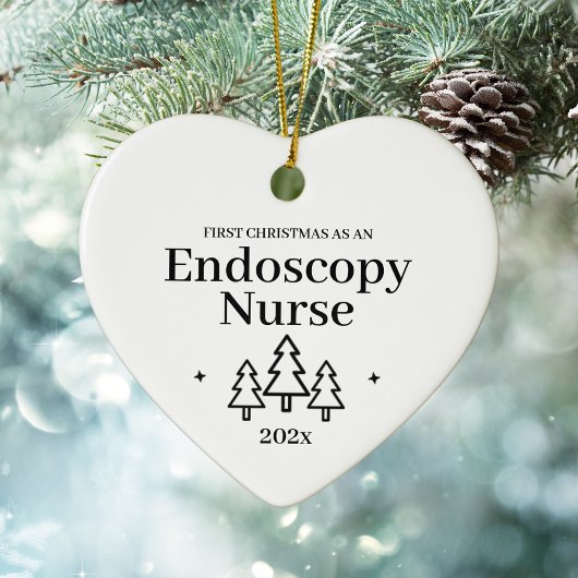 Endoscopie Infirmière première ornement de Noël