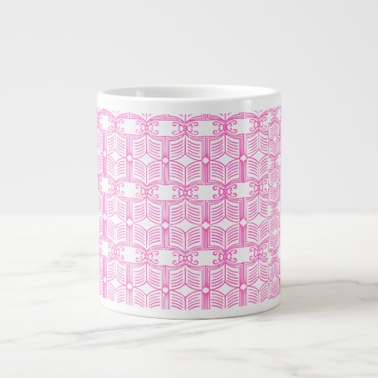 Endpaper Book Pattern Extra Grote Beker (Voorkant)