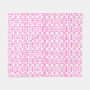 Endpaper Book Pattern Fleece Deken
