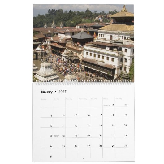 Endroits impressionnants du calendrier 2012 du (Jan 2027)