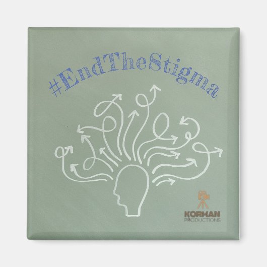 #EndTheStigma Korman Producties YouTube-kanaal Magneet (Voorkant)