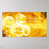 Endurance Strength Quote Affirmation Poster (Devant)