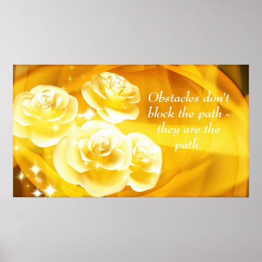 Endurance Strength Quote Affirmation Poster (Devant)