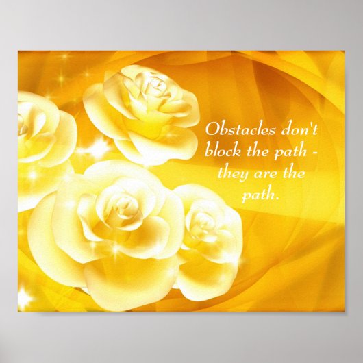 Endurance Strength Quote Affirmation Poster (Devant)