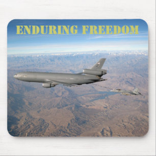 Enduring Freedom een KC-10 vult een FA-18 Mousepad Muismat