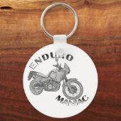 Enduro Maniac - Biker Sleutelhanger (Voorkant)