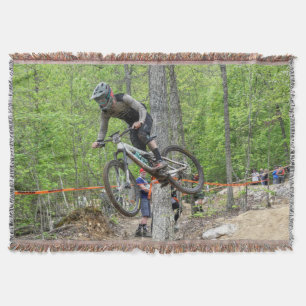 Enduro Mountain Bike Race Fleece Blanket Deken