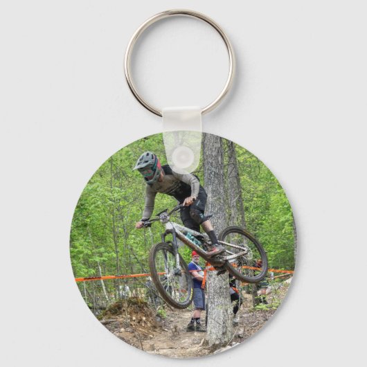 Enduro Mountain Bike Race Sleutelhanger (Voorkant)